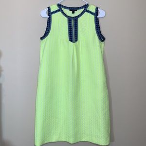 J.Crew Women's Blue Tall Arrow Print Shift Dress w/Pockets Size 2